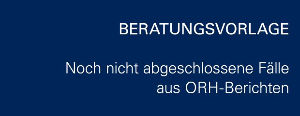 Beratungsvorlage offene Fälle Beratungsvorlage offene Fälle